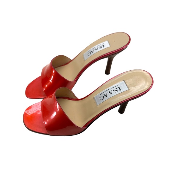 Isaac Mizrahi Red Slide Sandal - Picture 3 of 6